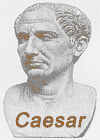 Zahlreiche Übersetzungen des römischen Autors Caesar